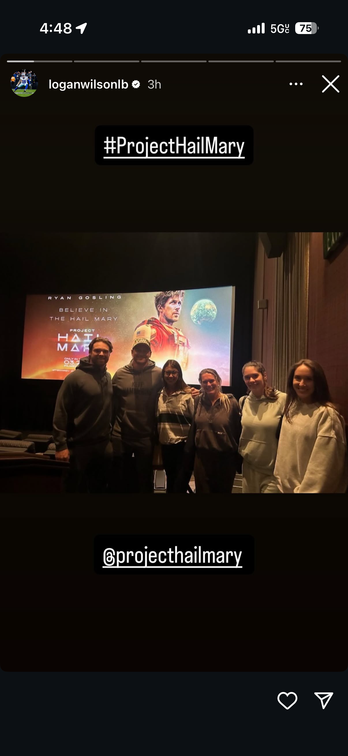 Logan Wilson Instagram Story